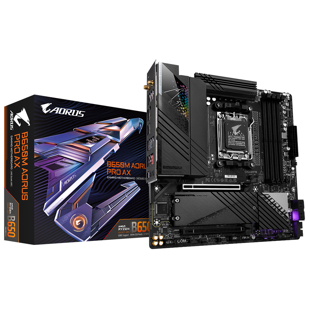 GIGABYTE B650M AORUS PRO AX AM5 MICRO ATX