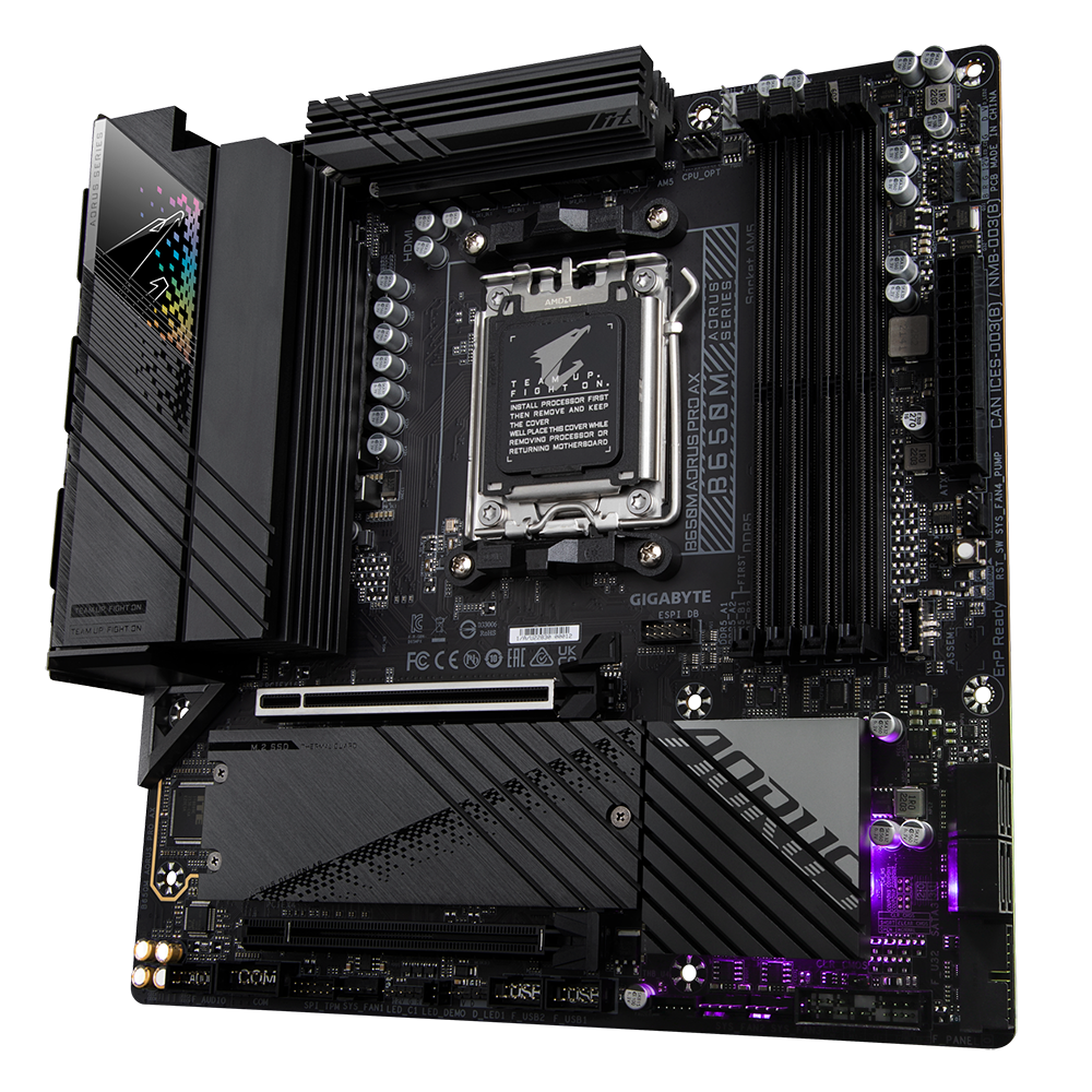 GIGABYTE B650M AORUS PRO AX AM5 MICRO ATX MOTHERBOARD - Image 5