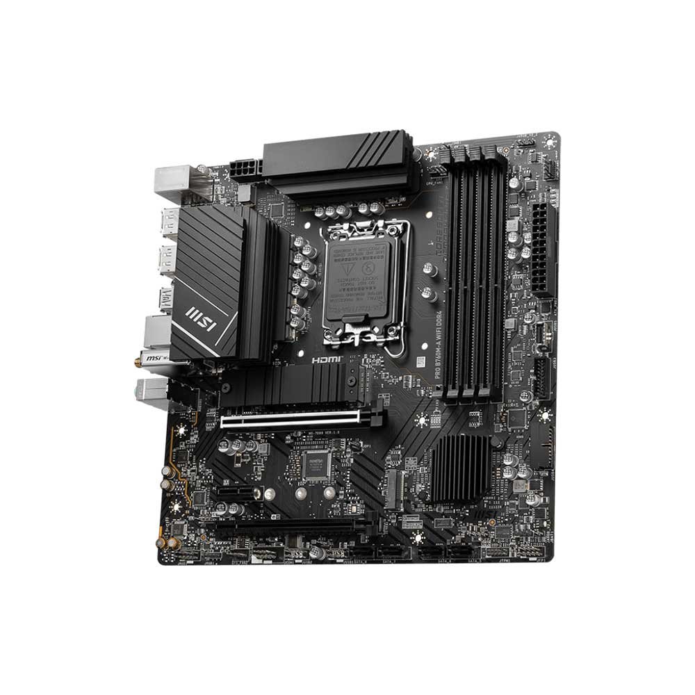 MSI PRO B760M-A WIFI DDR4 LGA1700 MATX MOTHERBOARD (PRO-B760M-A-WIFI-DDR4) - Image 2