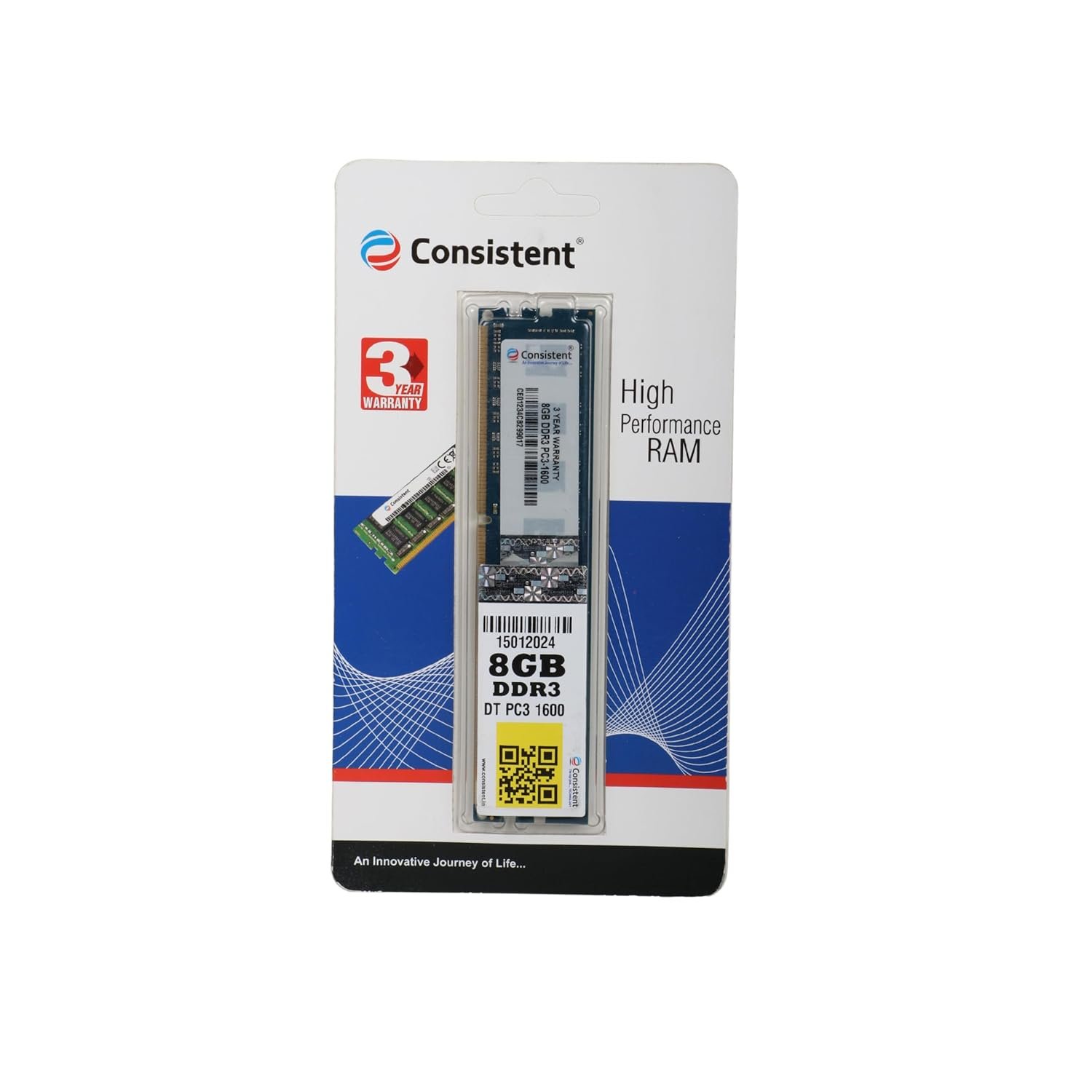 Consistent 8GB DDR3 1600MHz Desktop RAM