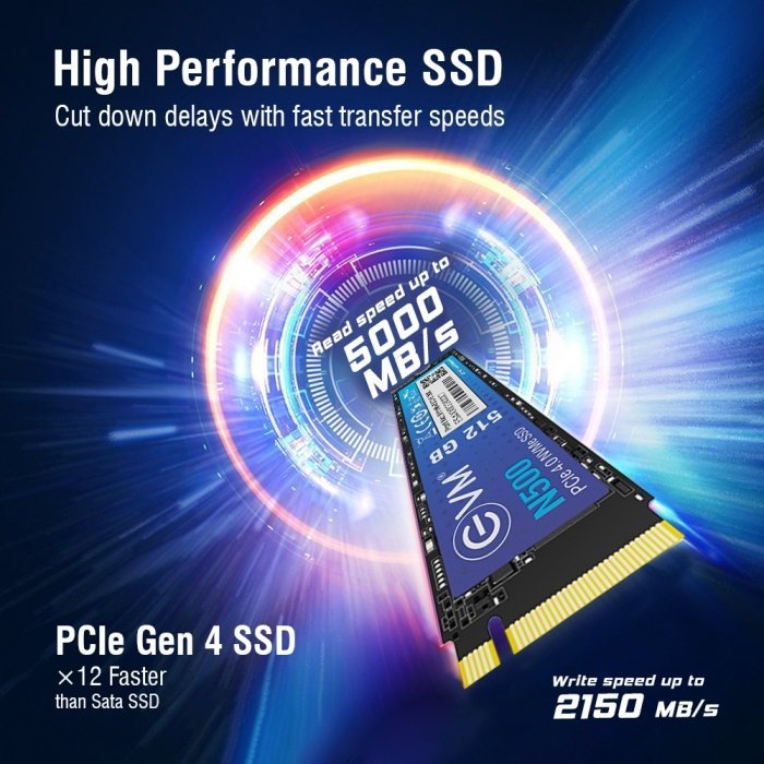 N500 Pcie Gen 4.0 NVMe SSD 512GB - Image 3