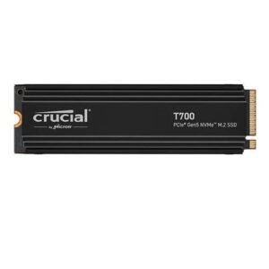 Crucial T700 1TB PCIe 5.0 x4 M.2 Internal SSD with Heatsink CT1000T700SSD5